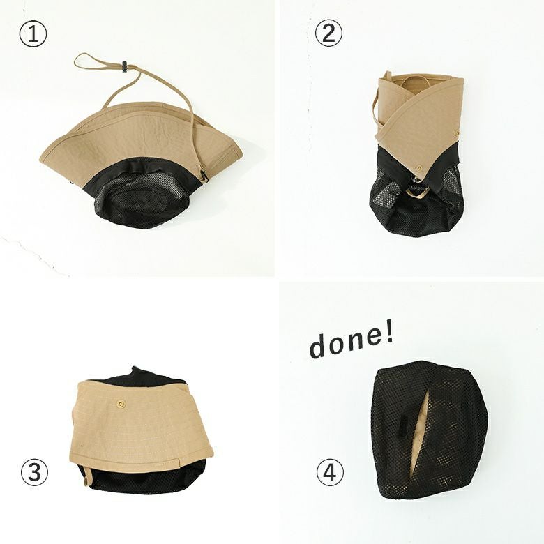 マスク＆ネックカバー付きバケットハット』
