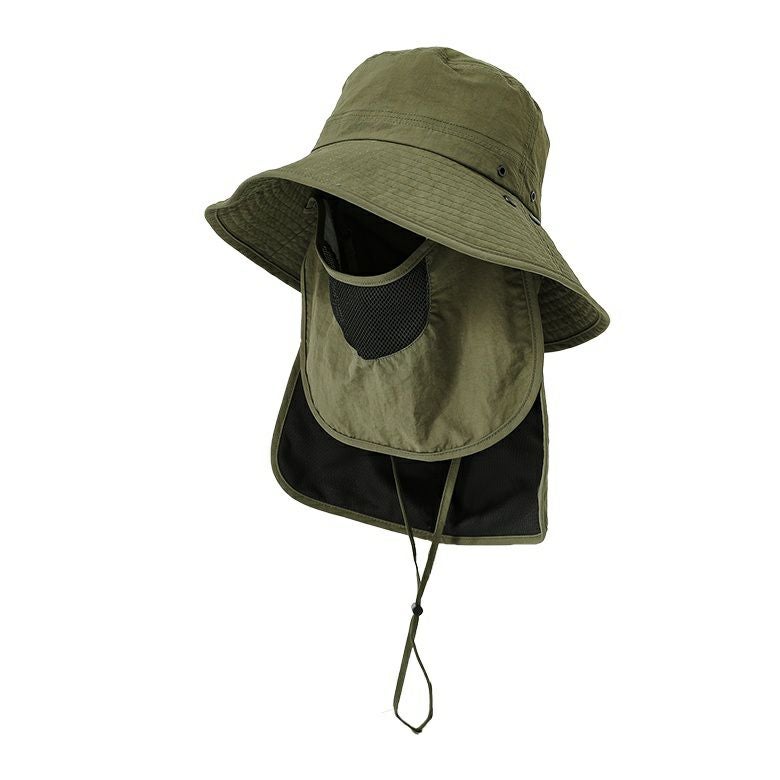 マスク＆ネックカバー付きバケットハット』