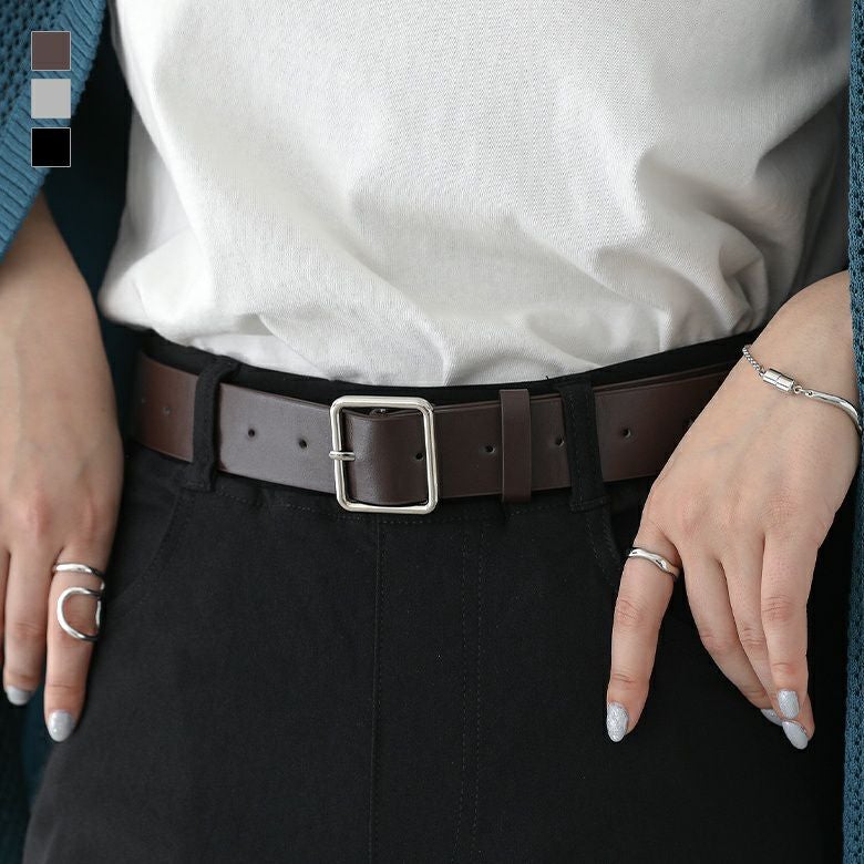 スクエアバックルベルト