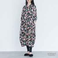 somari imagination(ソマリイマジネーション)花柄プリントワンピース