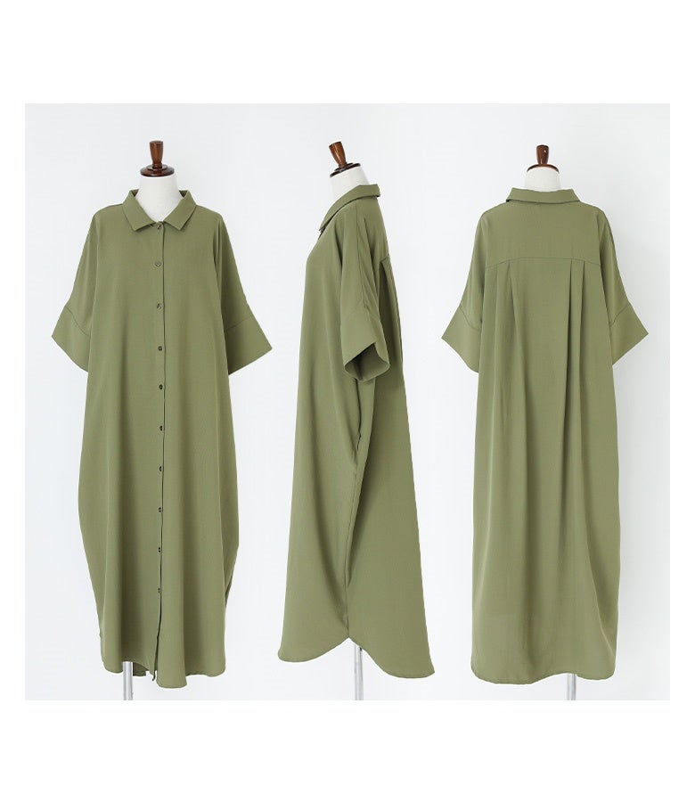 n'OrLABEL汗がしみにくいシャツワンピース』