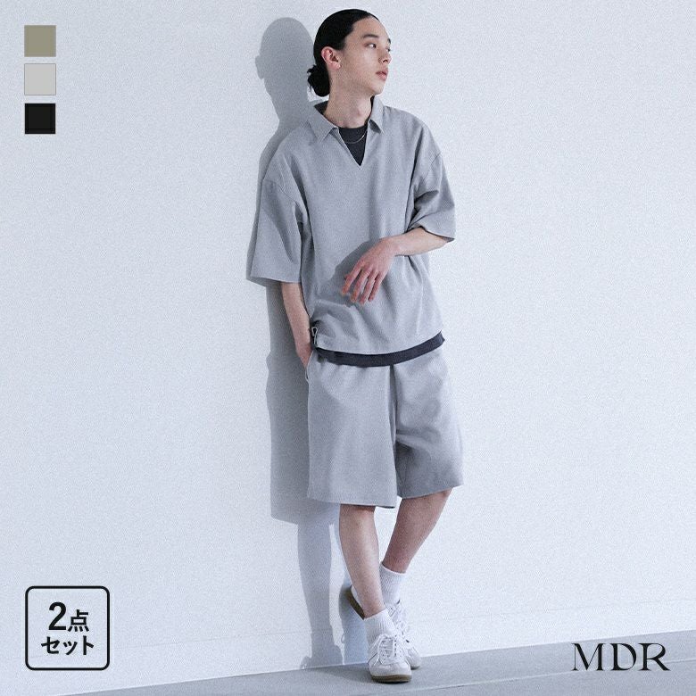 MDRスキッパーシャツ＆ハーフパンツセットアップ』