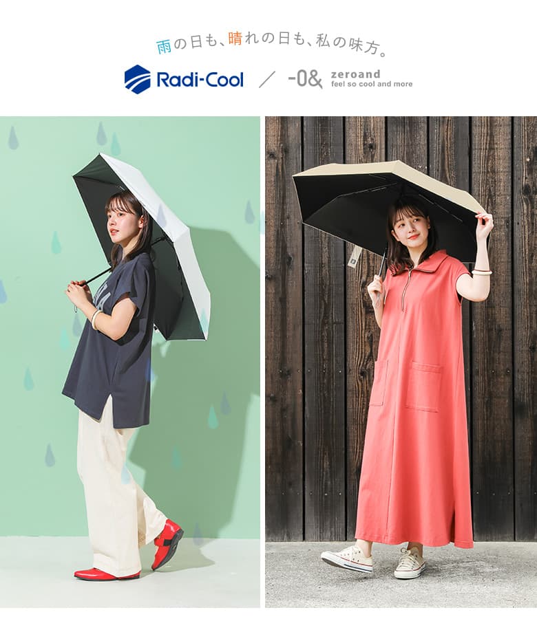軽量折りたたみ晴雨兼用傘Radi-Cool』