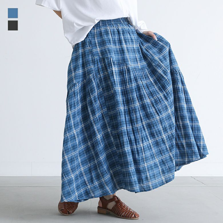 ランダムチェックスカート