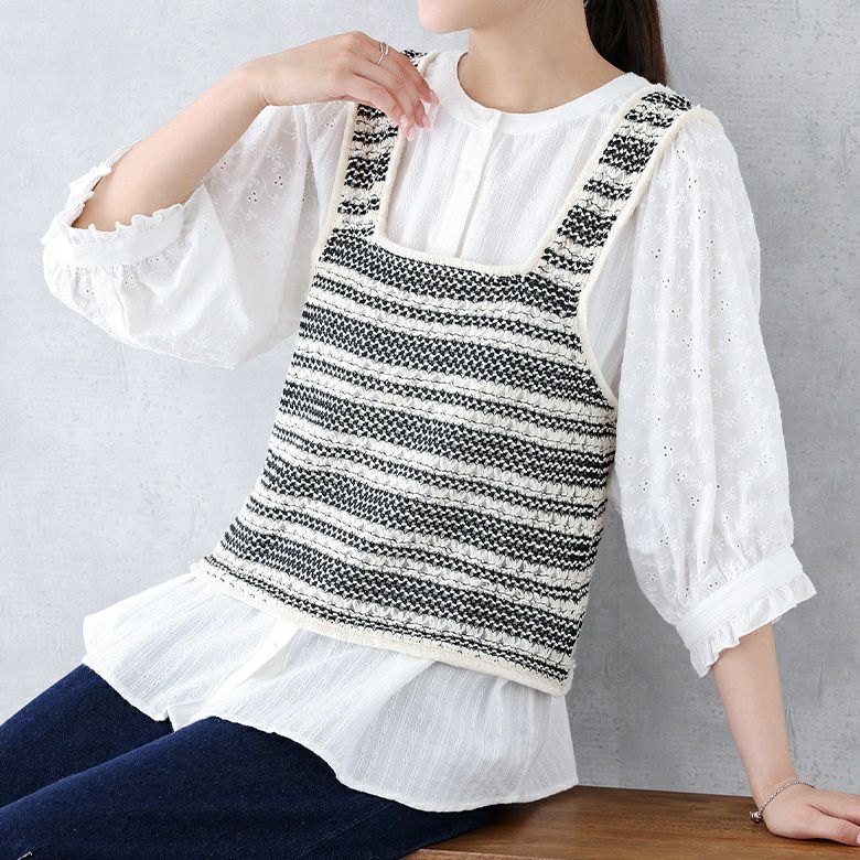 クロシェ風ビスチェ