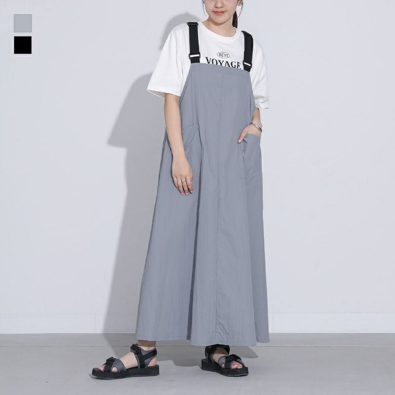 ナイロンワークジャンパースカート