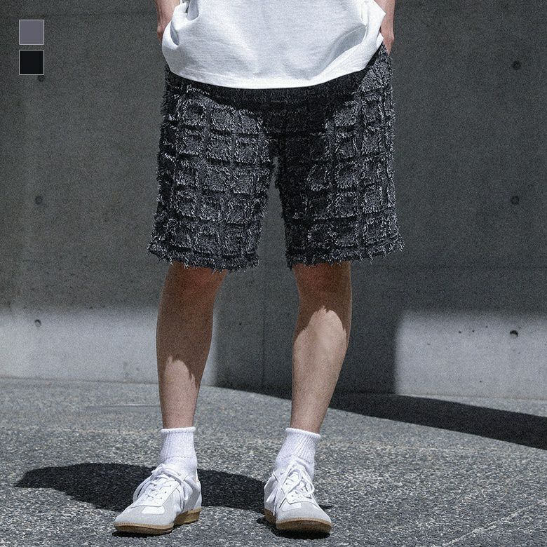 スクエアジャカードイージーショートパンツ