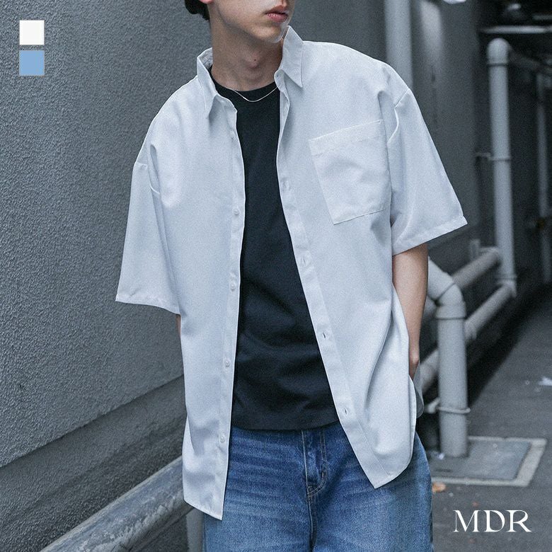 MDR(エムディアール)オーバーサイズレギュラーカラーシャツ
