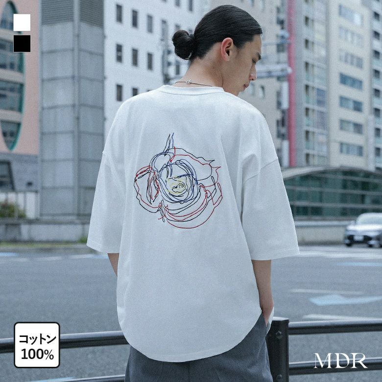 MDR(エムディアール)フラワー刺繍Ｔシャツ