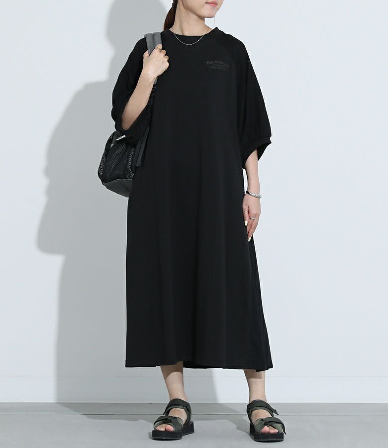 異素材切替ワンピース』