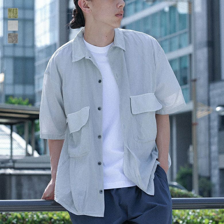 MDR(エムディアール)ボイルピグメントオープンシャツ