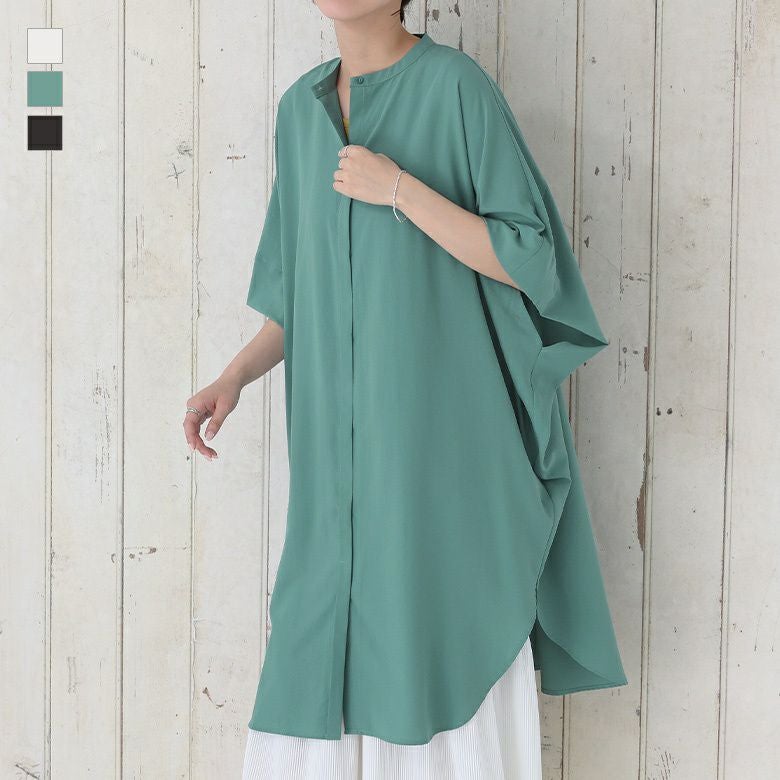 ポンチョシャツワンピ