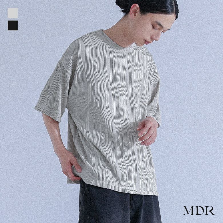 MDR(エムディアール)ウェーブプリーツカットソー