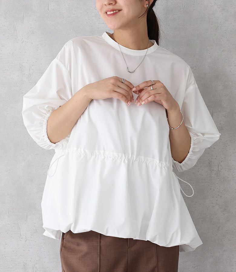 裾バルーンブラウス』