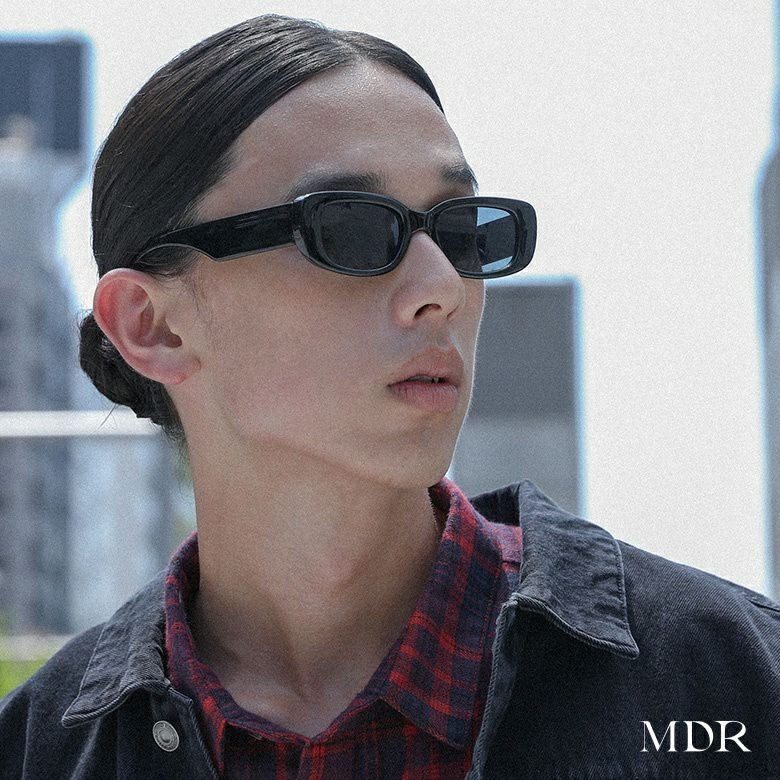 スクエアフレームサングラス