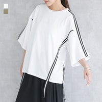 ラインテープオーバーTシャツ