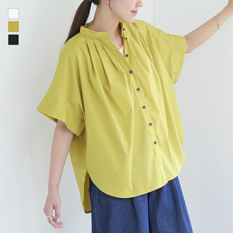 ブロードタックドルマンブラウス