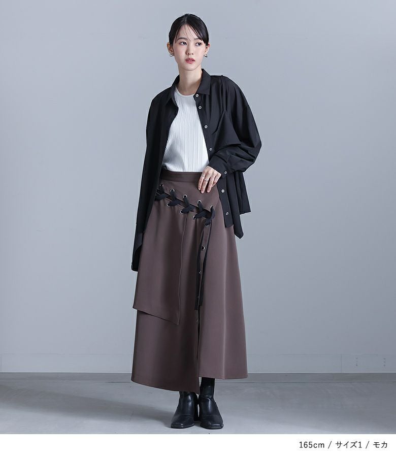 kOhAKUハトメレースアップスカート』