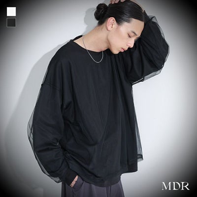MDR(エムディアール)チュールドッキングカットソートップス