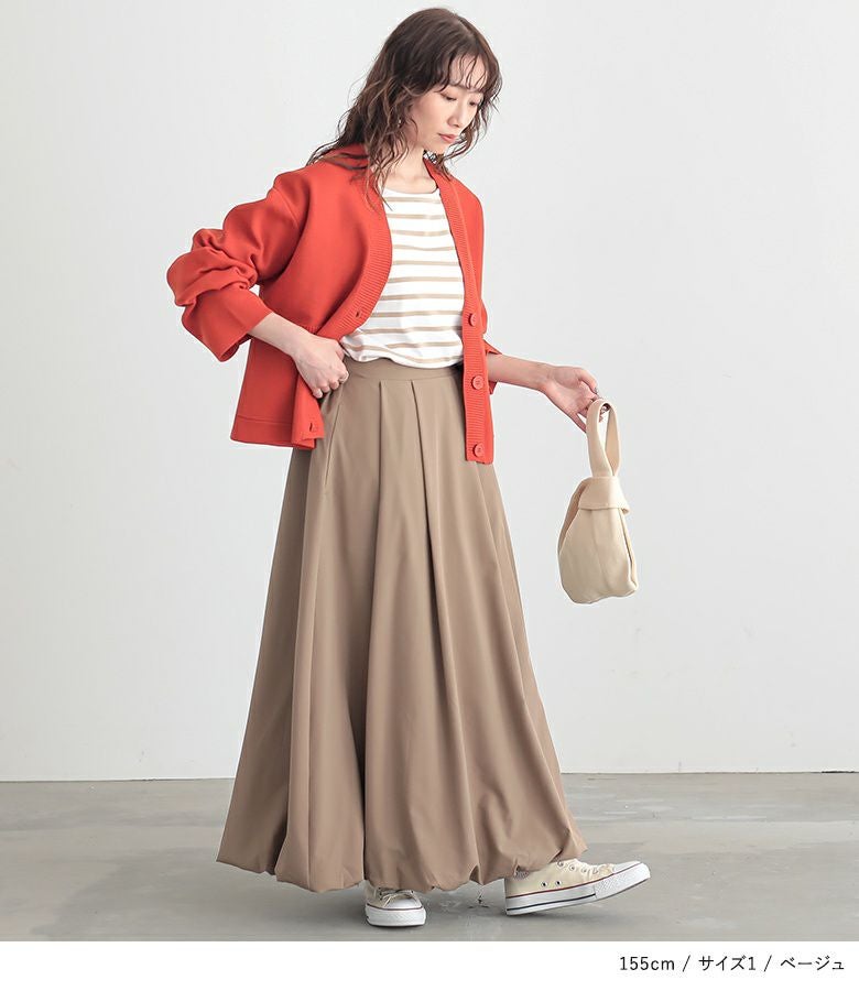 n'OrLABELタックバルーンスカート』