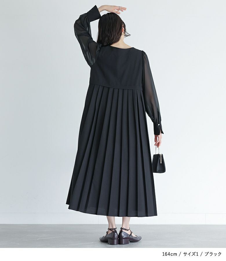 somari imaginationバックプリーツワンピース』