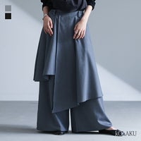 kOhAKU(コハク)アシンメトリーレイヤーパンツ