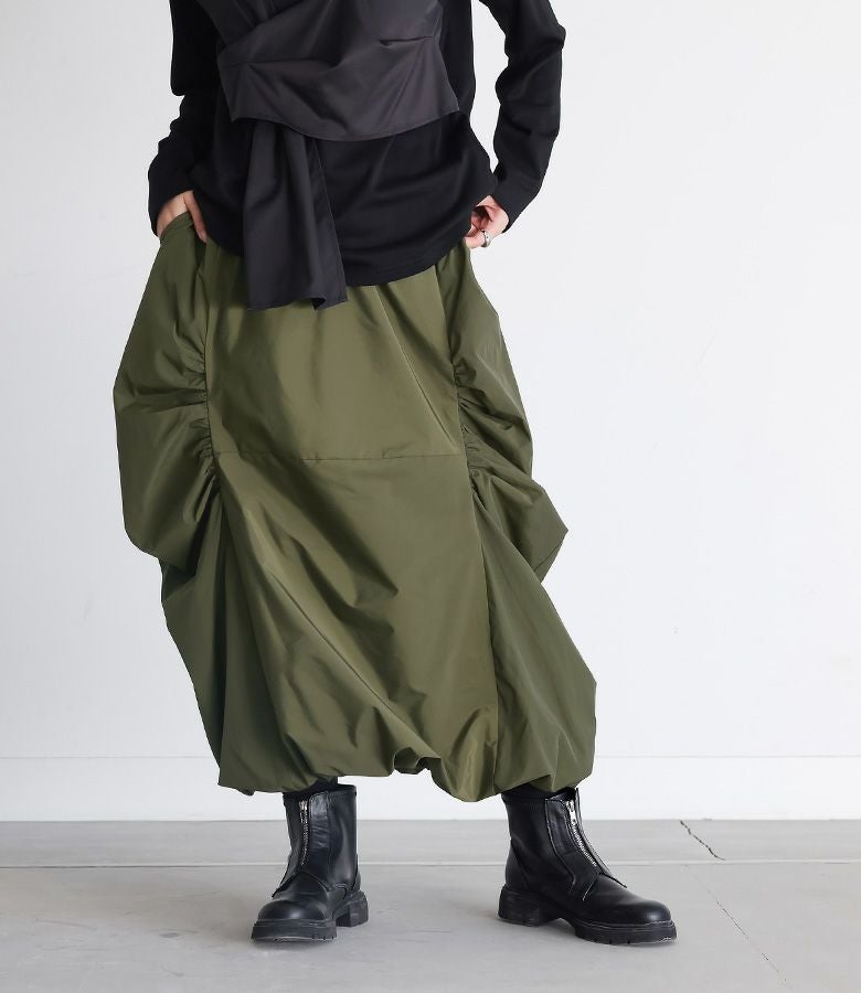 Venica Gather cocoon skirt ギャザーコクーンスカート COCOON SKIRT WITH POCKET BELT – GRAND CANYON