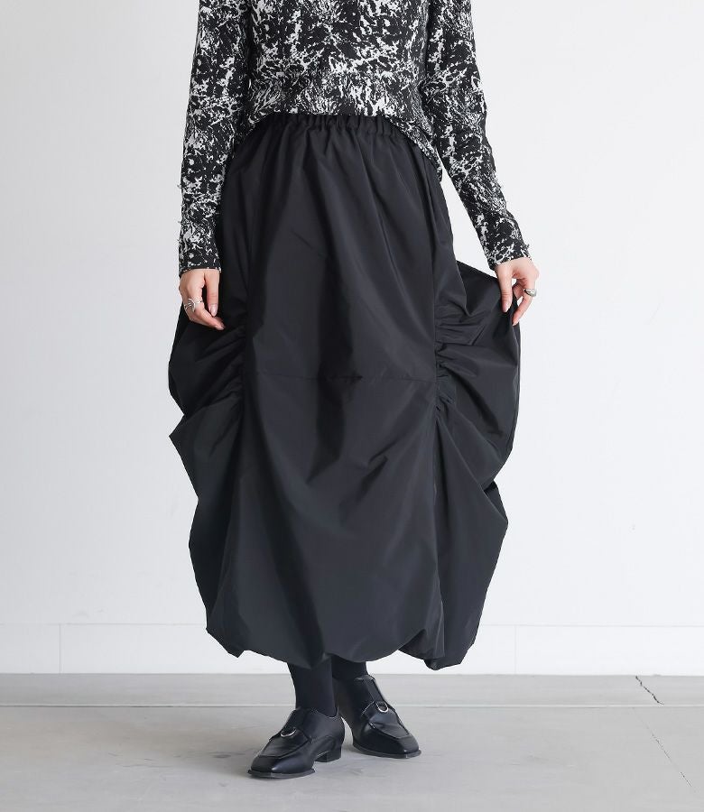Venica Gather cocoon skirt ギャザーコクーンスカート HeRIN.CYE | Deformation cocoon skirt (スカート(ロング) ) |SHEL