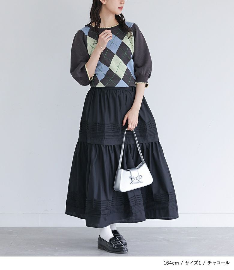 【美品】MASU アーガイル ニット インサイドアウト 価格74,800円 somari imaginationアーガイルニット』