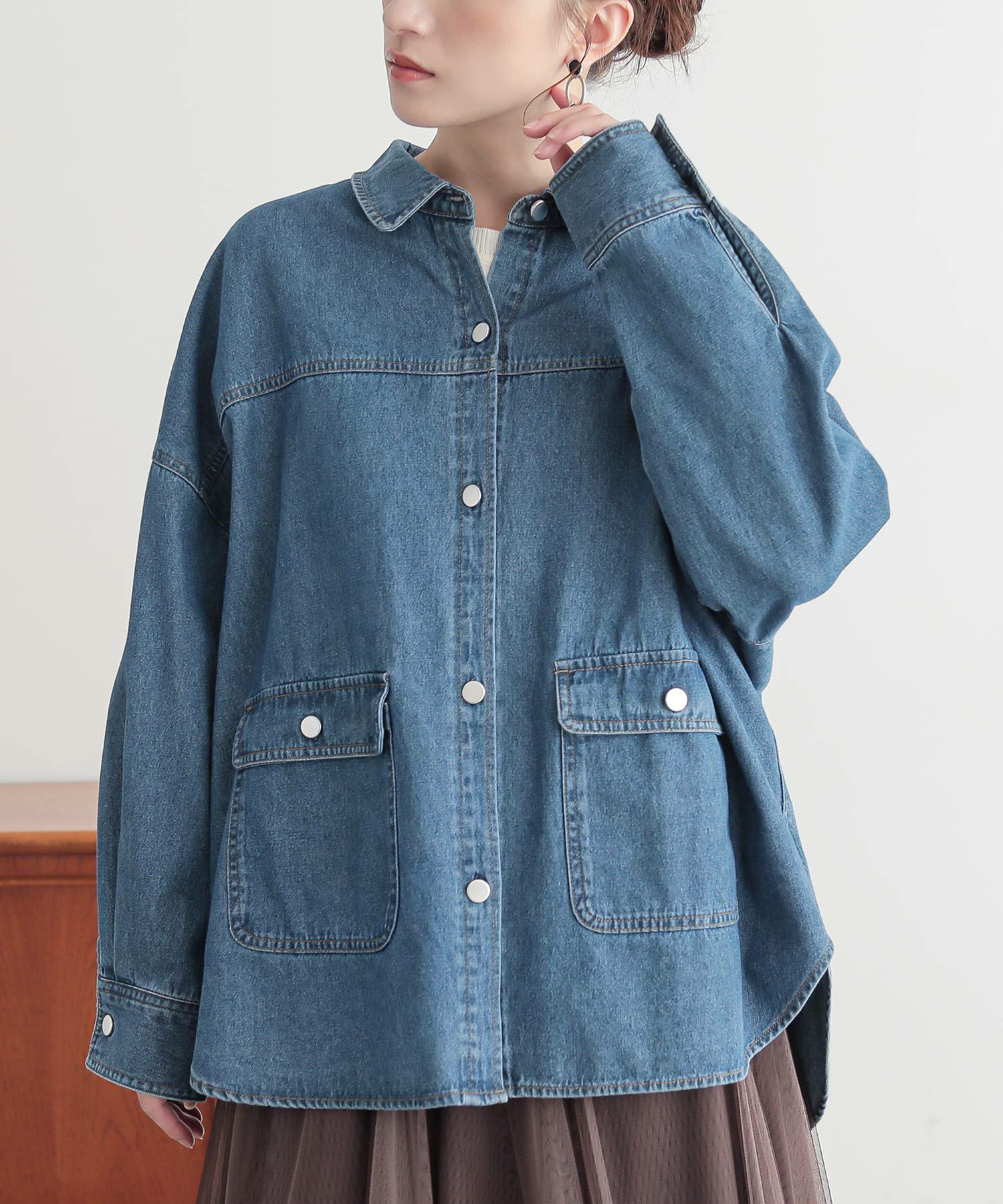 n'OrLABELデニムシャツジャケット』