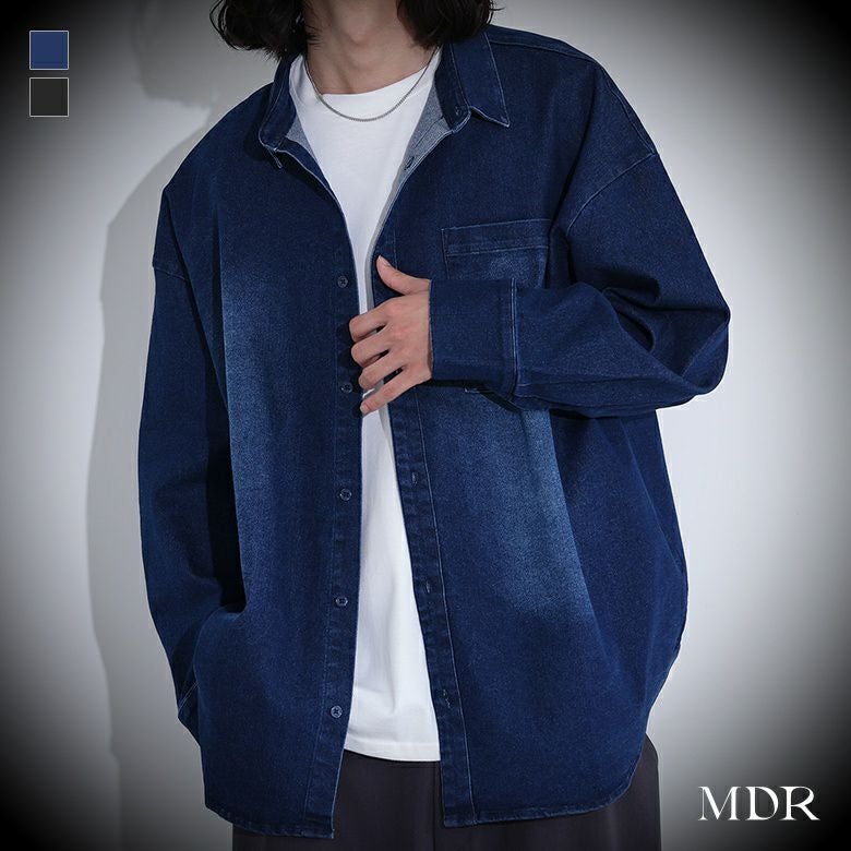 MDRオーバーサイズストレッチデニムシャツ』