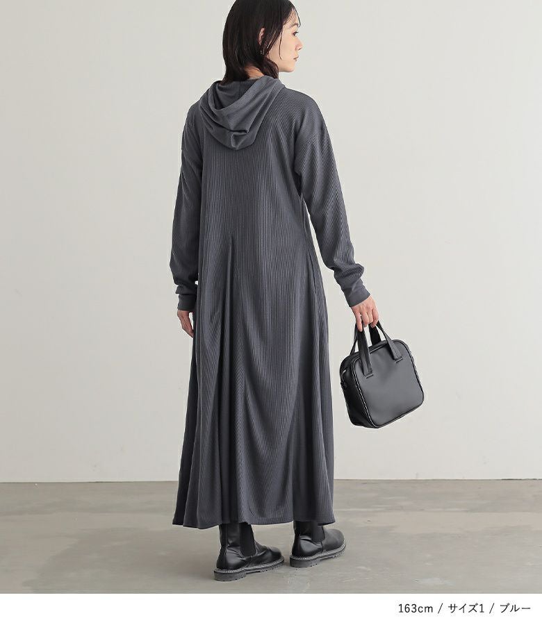 n'OrLABEL吸水速乾ワッフルフードワンピース』