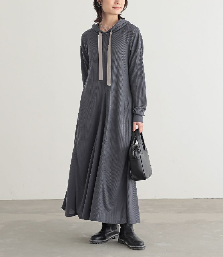 n'OrLABEL吸水速乾ワッフルフードワンピース』