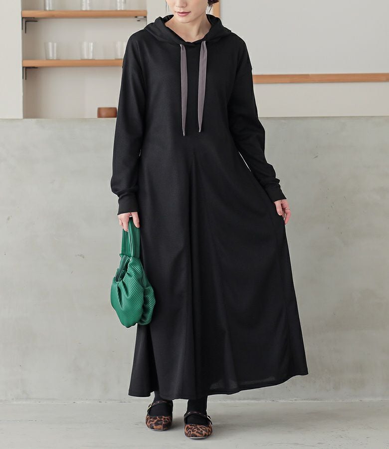 n'OrLABEL吸水速乾ワッフルフードワンピース』