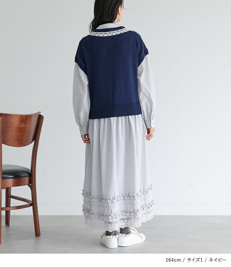 somari imaginationニットドッキングレースワンピース』