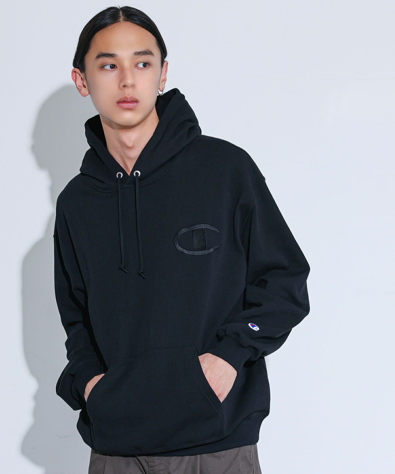 champion チャンピオン WHO フーディー (サイズ: L) チャンピオン ロゴ 