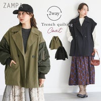 OUKA SELECT2WAYトレンチキルティングコート