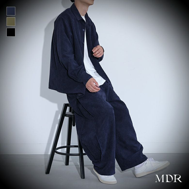 MDR(エムディアール)コーデュロイシャツセットアップ