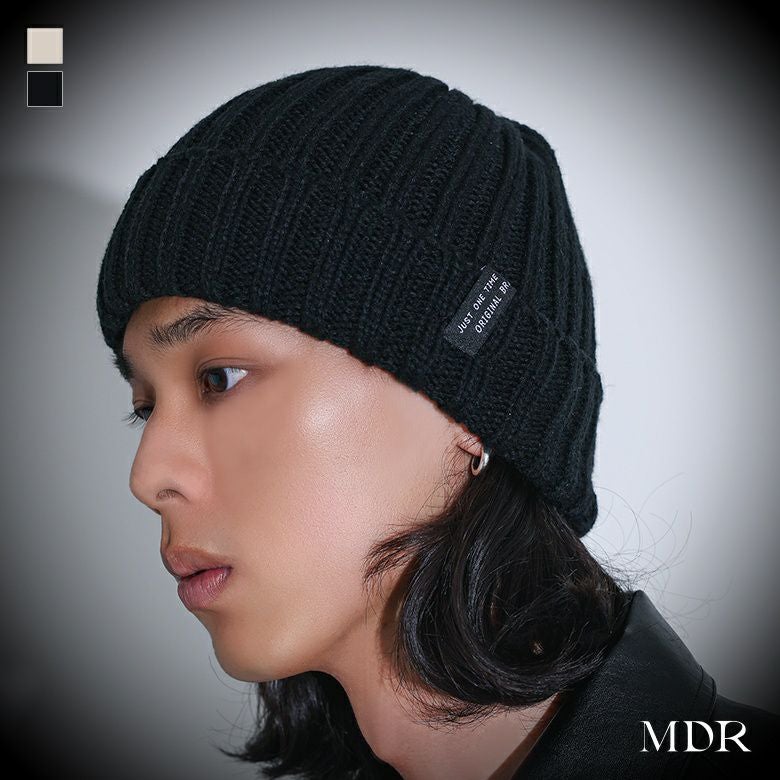 ワイドリブニットキャップ