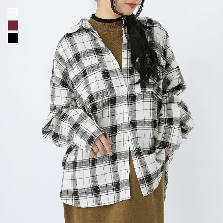 チェックビッグシャツ