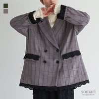 somari imagination(ソマリイマジネーション)オーバーサイズチェックジャケット