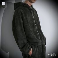 MDR(エムディアール)ピグメント風ジップアップパーカー