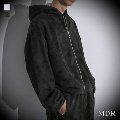MDR(エムディアール)ピグメント風ジップアップパーカー