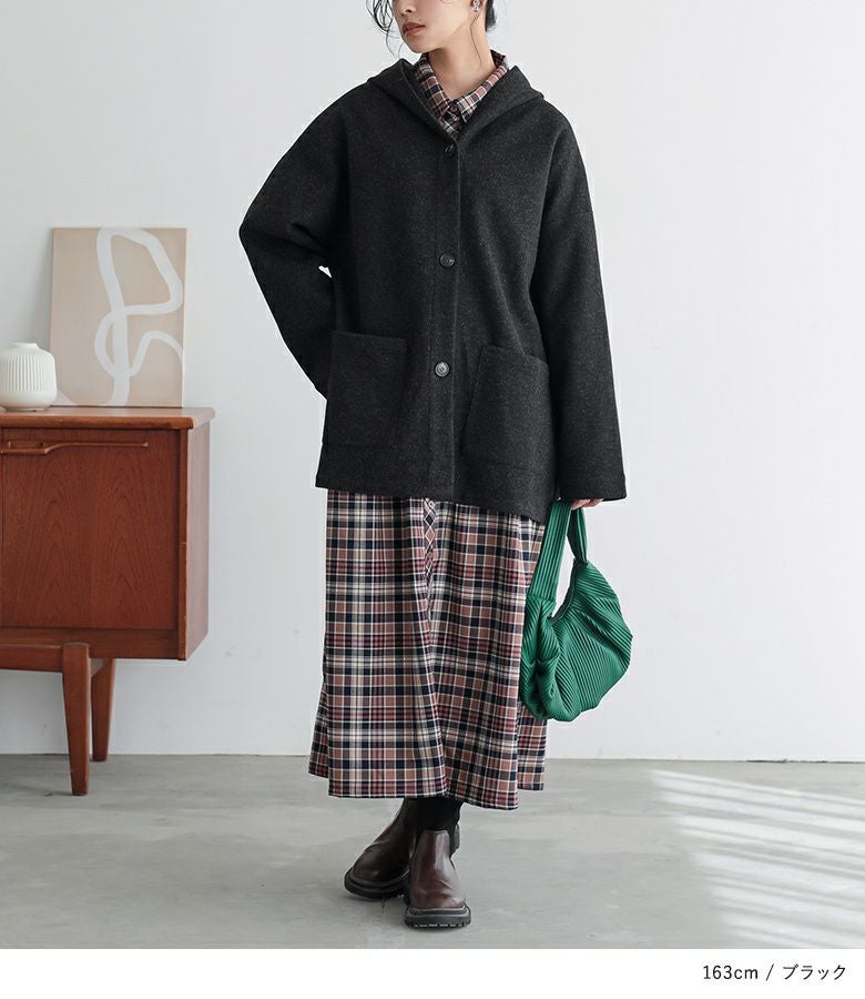 Theory 19aw フード付コーディガン あったか柔らかフード付コーディガン◎☆ | 京都通販ミセスの