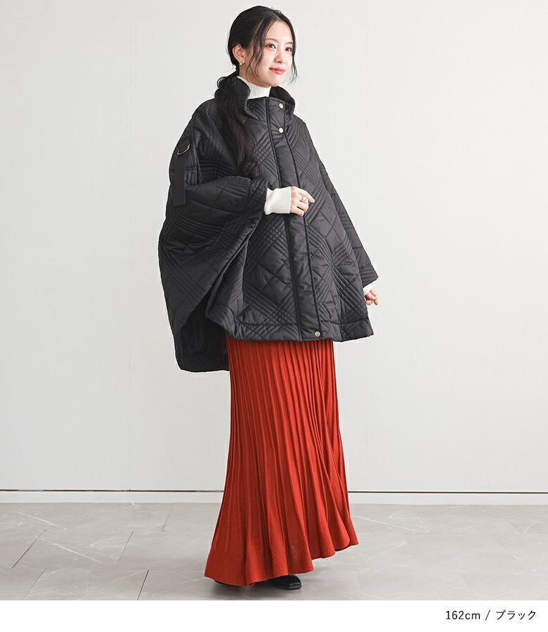 ソフトタフタキルティングポンチョ』