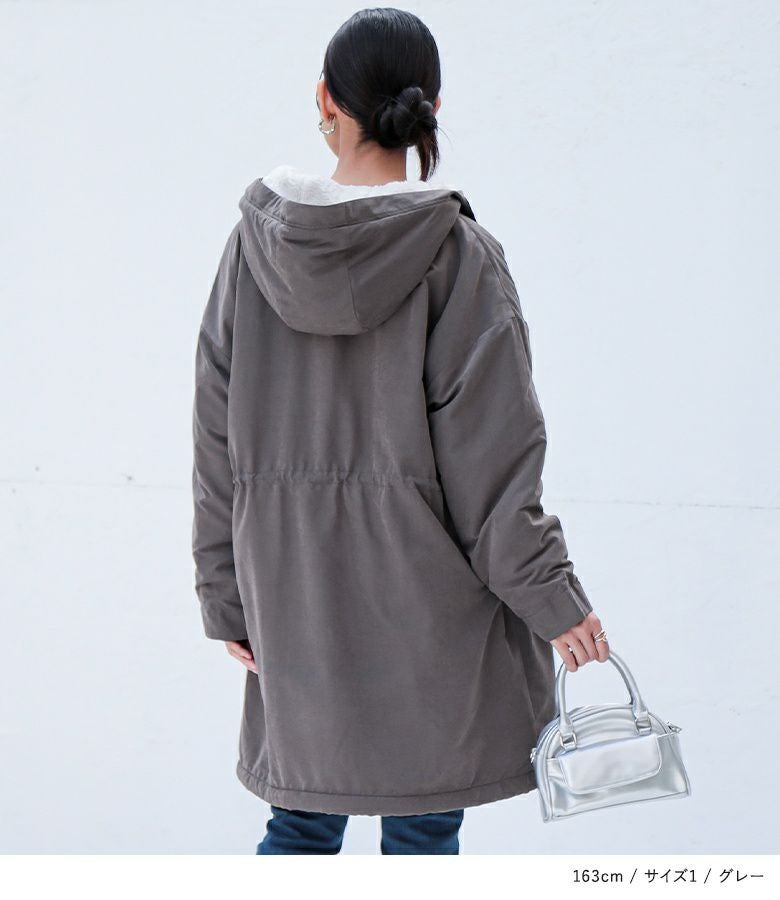 n'OrLABEL裏ボア撥水モッズコート』