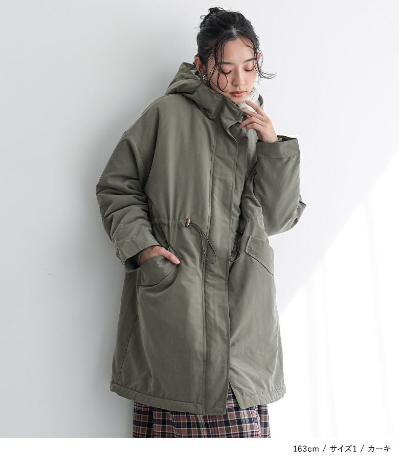 n'OrLABEL裏ボア撥水モッズコート』