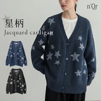 nOrLABEL(ノアールレーベル)星柄ニットカーディガン