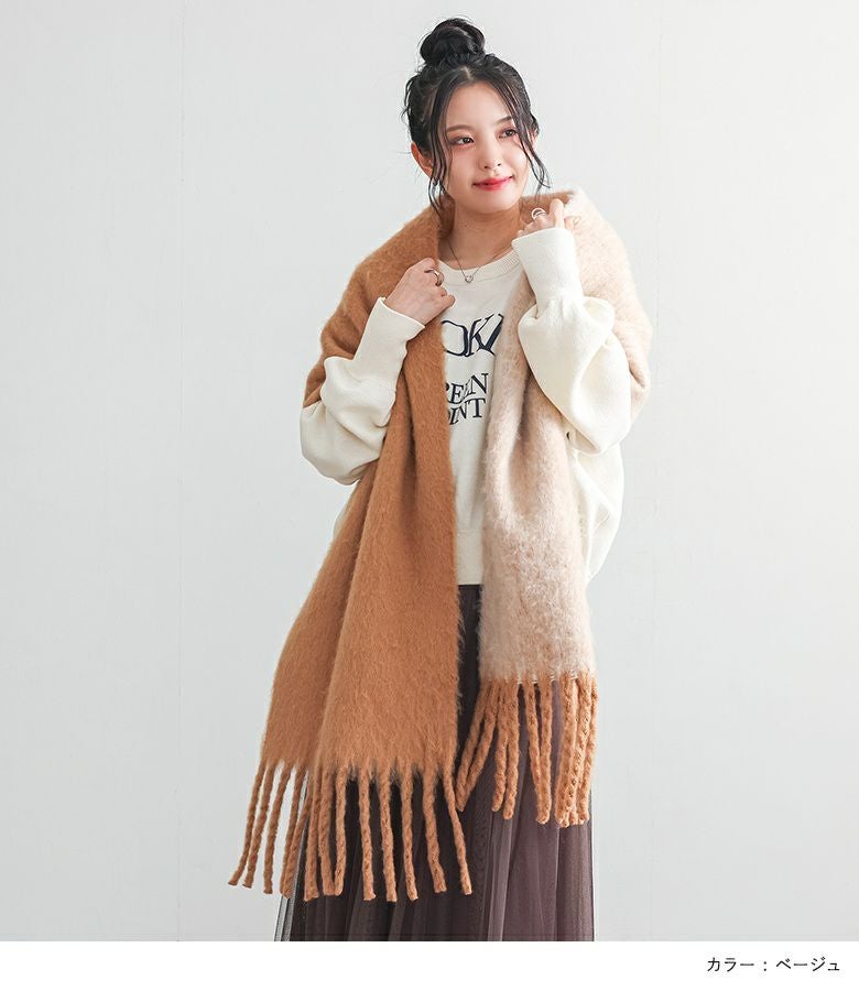 エドワードブラウン カシミヤストール EDWARD BROWN グレー マフラー