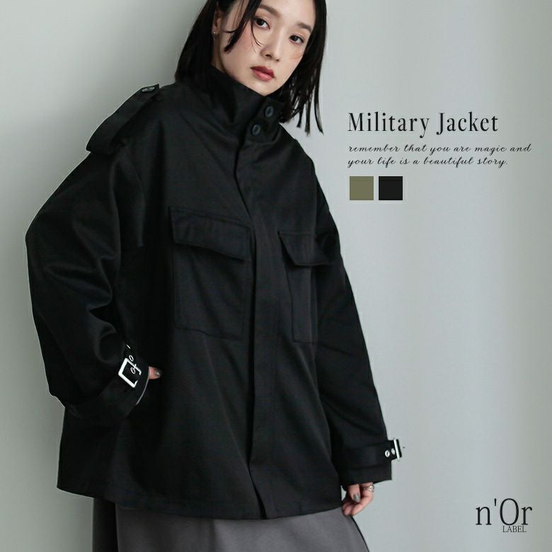 nOrLABEL(ノアールレーベル)ミリタリーJK